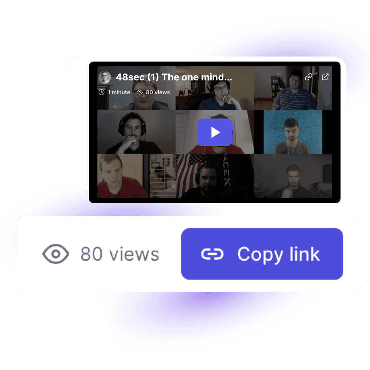 Milk Video landing page UI